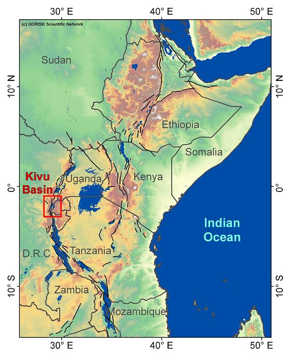 Kivu Rift General location | Website of the GORISK Scientific Network